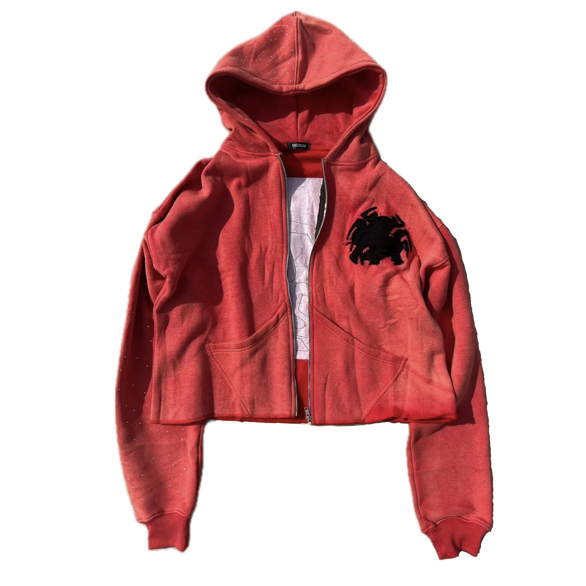 Abstract Zip Up - Red